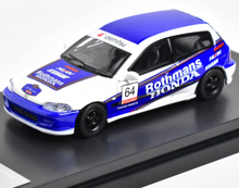 Load image into Gallery viewer, SW 1:64 Blue White JDM Civic SIR Eg6 Hatchback Model Diecast Metal Car New Collection