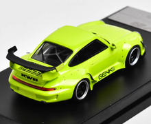Load image into Gallery viewer, XF 1:64 Green RWB 993 Racing Sports Classic Diecast Model Metal Car New Collection