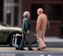 Load image into Gallery viewer, 1:64 Painted Figure Model Miniature Resin Diorama Toy Sand Aged Elderly Couple