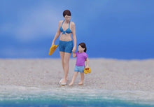 Load image into Gallery viewer, 1:64 Painted Figure Model Miniature Resin Diorama Swimming Kid Man Lady Pool Toy Collection