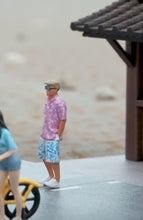 Load image into Gallery viewer, 1:64 Painted Figure Mini Model Miniature Resin Diorama Sand Pink Shirt Man Toy New