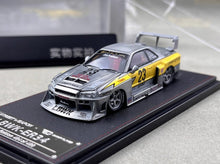 Load image into Gallery viewer, SW 1:64 Varnish Skyline GTR ER34 LBWK #23 Sports Model Diecast Metal Car New Collection