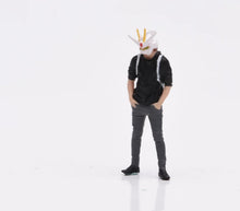 Load image into Gallery viewer, 1:64 Painted Figure Model Miniature Resin Sand cool man boy backpack Style