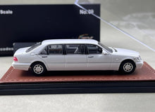 Load image into Gallery viewer, WTX 1:64 White S600 W140 Pullman Luxury Limousine Model Diecast Metal Car New Collection