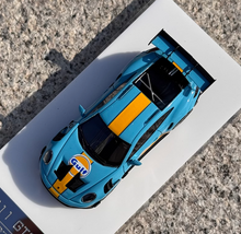 Load image into Gallery viewer, SOLO 1:64 Blue 2021 911 GT3 RS 992 Gulf Sports Model Diecast Resin Car New
