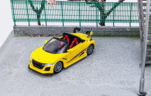 Load image into Gallery viewer, Mortal 1:64 Yellow S660 Mugen Convertible Sports Model Diecast Metal Car New