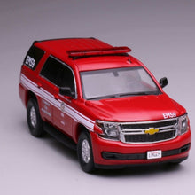 Load image into Gallery viewer, 1:64 596 Red Tahoe LAFD LA Fire SUV Police Sports Model Diecast Metal Car New Collection