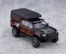 Load image into Gallery viewer, GCD 1:64 Black TACOMA Camper Pickup ORV Sports Model Diecast Metal Car New Collection