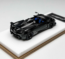 Load image into Gallery viewer, HH 1:64 Black Carbon Huayra Tricolore Convertible Model Diecast Metal Car New Collection