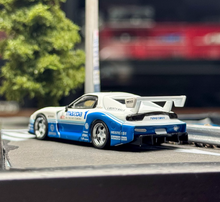 Load image into Gallery viewer, MINIGT 1:64 White Blue Mazda RX7 LB IMSA Sports Model Diecast Metal Car New Collection
