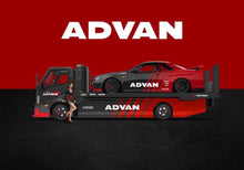 Load image into Gallery viewer, TM 1:64 Black H300 Flatbed Truck GTR R34 Figure Sport Model Diecast Metal Car