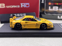 Load image into Gallery viewer, Star 1:64 Yellow F40 LBWK Racing Sports Model Diecast Metal Car New Collection