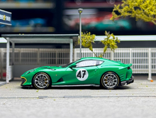 Load image into Gallery viewer, TOC 1:64 Green 812C FE812C #47 Coupe Sports Model Diecast Metal Car New Collection