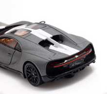 Load image into Gallery viewer, Scalemini 1:64 Gray Chiron Racing Sports Model Diecast Resin Car New Collection