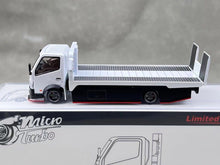 Load image into Gallery viewer, MT 1:64 White H300 Flatbed Tow Truck Custom Model Diecast Metal Car New
