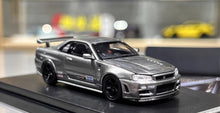 Load image into Gallery viewer, MH 1:64 Gray Skyline GTR R34 NISMO CRS VER Sports Model Diecast Metal Car New Collection