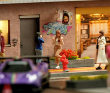 Load image into Gallery viewer, 1:64 Painted Figure Model Miniature Resin Diorama Toy Sand Happy Lady Girl Cute