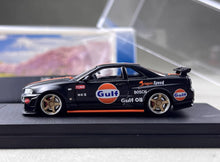 Load image into Gallery viewer, Fuji 1:64 Black Gulf Skyline GTR R34 Z-Tune Sports Model Diecast Metal Car New Collection