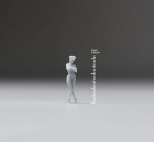 Load image into Gallery viewer, 1:64 Painted Unpainted Figure Model Miniature Resin Diorama Woman Policeman Lady New