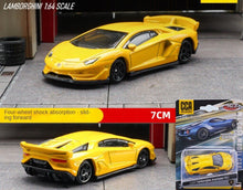 Load image into Gallery viewer, CCA 1:64 Yellow Aventador SVJ Racing Sports Model Toy Diecast Metal Car