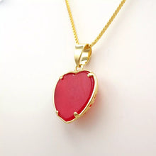 Load image into Gallery viewer, Nature Jade Love Pendant Necklace Gift Jewelry charm Blessing Adore Jewelry a