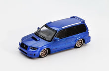Load image into Gallery viewer, Shoom 1:64 Blue Forester SG9 STI MK2 SUV Sports Model Diecast Metal Car New Collection