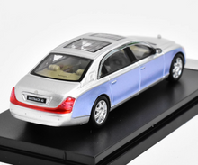 Load image into Gallery viewer, SH 1:64 Silver Blue 62S Maybach Super Luxury Sedan Model Diecast Metal Car New