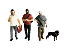 Load image into Gallery viewer, 1:64 Painted Figure Mini Model Miniature Resin Diorama Robber Gangster Set Mask