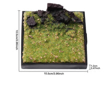 Load image into Gallery viewer, 1:64 Painted Car Model Base Miniature Diorama Sand Artificial Grassland Scenario