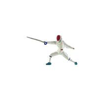 Load image into Gallery viewer, 1:64 Painted Figure Mini Model Miniature Resin Diorama Fencing Athlete Fencer