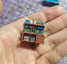 Load image into Gallery viewer, 1:64 Painted Figure Model Miniature Resin Sand Toy Repair Tool Rack Shelf Repair