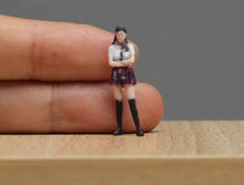 Load image into Gallery viewer, 1:64 Painted Figure Model Miniature Resin Diorama Sand Girl in JK Uniform Lady