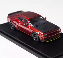 Load image into Gallery viewer, FW 1:64 Red Wine SRT Hellcat Muscle Sports Model Diecast Metal Car BN