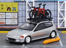 Load image into Gallery viewer, SW 1:64 JDM Silver EG6 Civic SIR Hatchback Sports Model Diecast Metal Car New