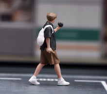 Load image into Gallery viewer, 1:64 Painted Figure Model Miniature Resin Sand Diorama Backpack Man Shooting