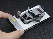 Load image into Gallery viewer, PGM 1:64 Gray GTR R35 Rocket Bunny Pandem Engine Model Diecast Metal Car New Collection