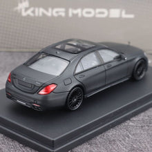 Load image into Gallery viewer, King 1:64 Matte Black AMG S65 W222 Luxury Sports Model Diecast Metal Car New Collection