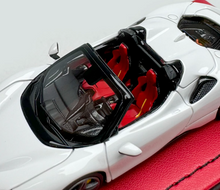 Load image into Gallery viewer, ART 1:64 White SF90 Stradale Convertible Racing Model Diecast Resin Car New Collection
