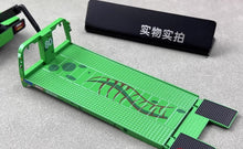 Load image into Gallery viewer, MT 1:64 Green H300 Custom Tow Flatbed Truck Dinosaur Model Diecast Metal Car