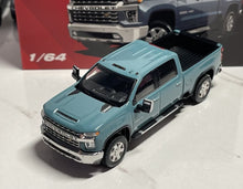 Load image into Gallery viewer, SC 1:64 Blue Green Silverado Pickup Truck Sports Model Diecast Metal Car New Collection