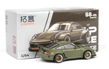 Load image into Gallery viewer, Poprace 1:64 Green RWB 997 Racing Sports Classic Model Diecast Metal Car New Collection