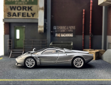 Load image into Gallery viewer, CM 1:64 Gray HEC Huayra Codalunga Racing Sports Model Diecast Metal Car New Collection
