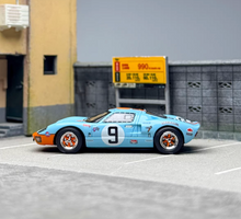 Load image into Gallery viewer, FY 1:64 Blue Gulf 1968 GT40 MK1 #9 Racing Sports Model Diecast Metal Car New Collection