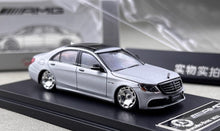 Load image into Gallery viewer, RM 1:64 Silver S63 W222 V12 VIP Luxury Sedan Sport Model Diecast Metal Car New Collection
