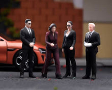 Load image into Gallery viewer, 1:64 Painted Figure Model Miniature Resin Diorama Toy Sand Bodyguard Security