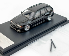 Load image into Gallery viewer, Mortal 1:64 Black M3 E36 Touring Wagon VIP Sports Model Diecast Metal Car New Collection
