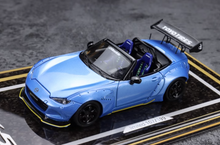 Load image into Gallery viewer, YM 1:64 Blue Miata MX5 Pandem Roadster Convertible Model Diecast Resin Car New