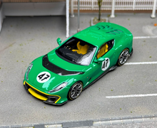 Load image into Gallery viewer, TOC 1:64 Green 812C FE812C #47 Coupe Sports Model Diecast Metal Car New Collection