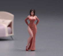Load image into Gallery viewer, 1:64 Painted Figure Model Miniature Resin Diorama Sand Dress Lady Sexy Beauty
