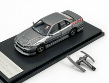 Load image into Gallery viewer, Mortal 1:64 Gray JP D1 Skyline GTR ER34 Sport Model Diecast Metal Car New Collection